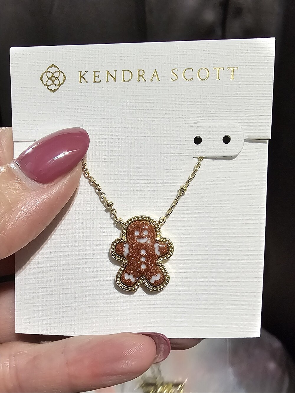 Kendra Scott Gingerbread Necklace